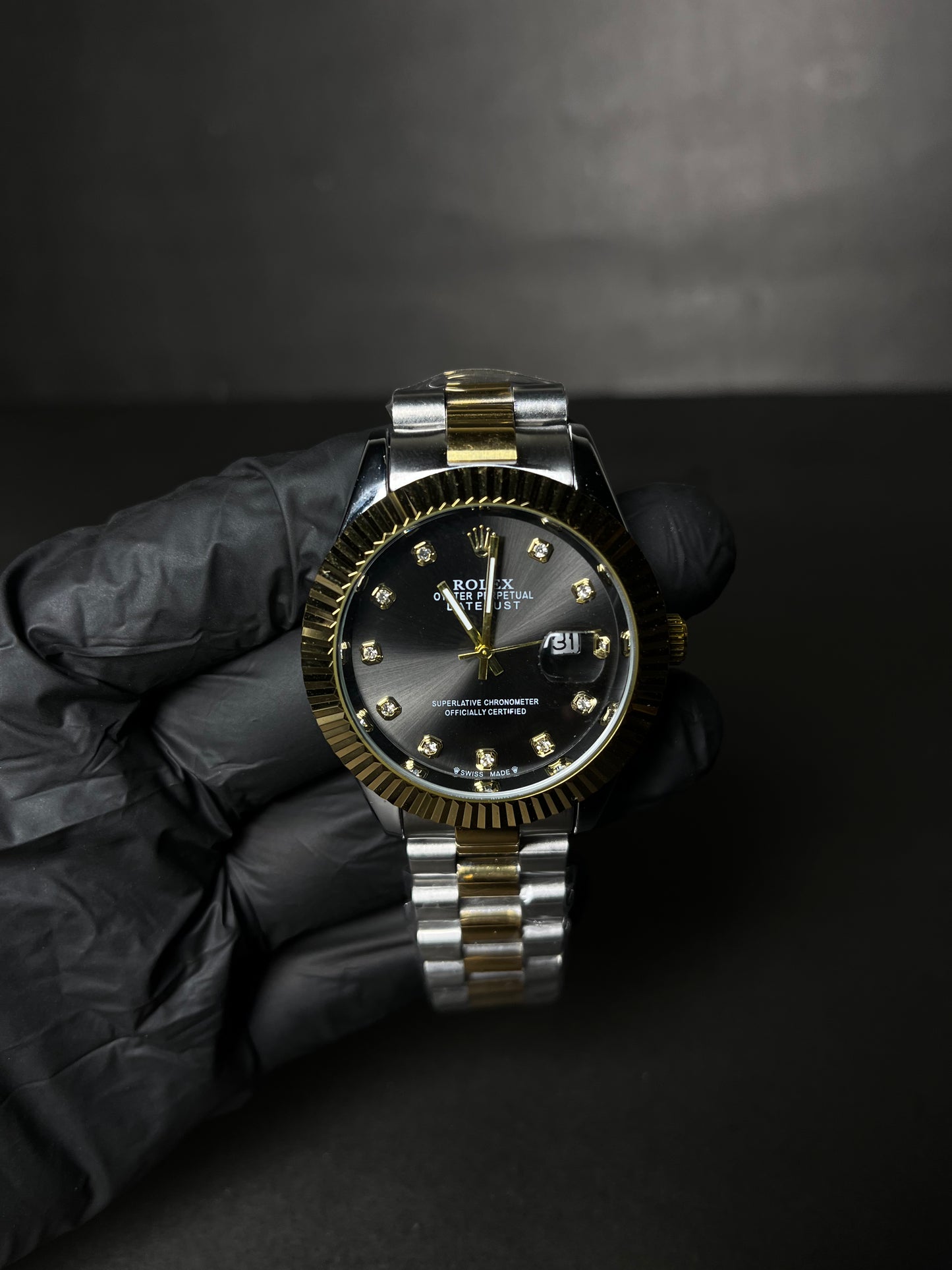 Rolex Datejust Elite – Gold & Midnight Noir Edition