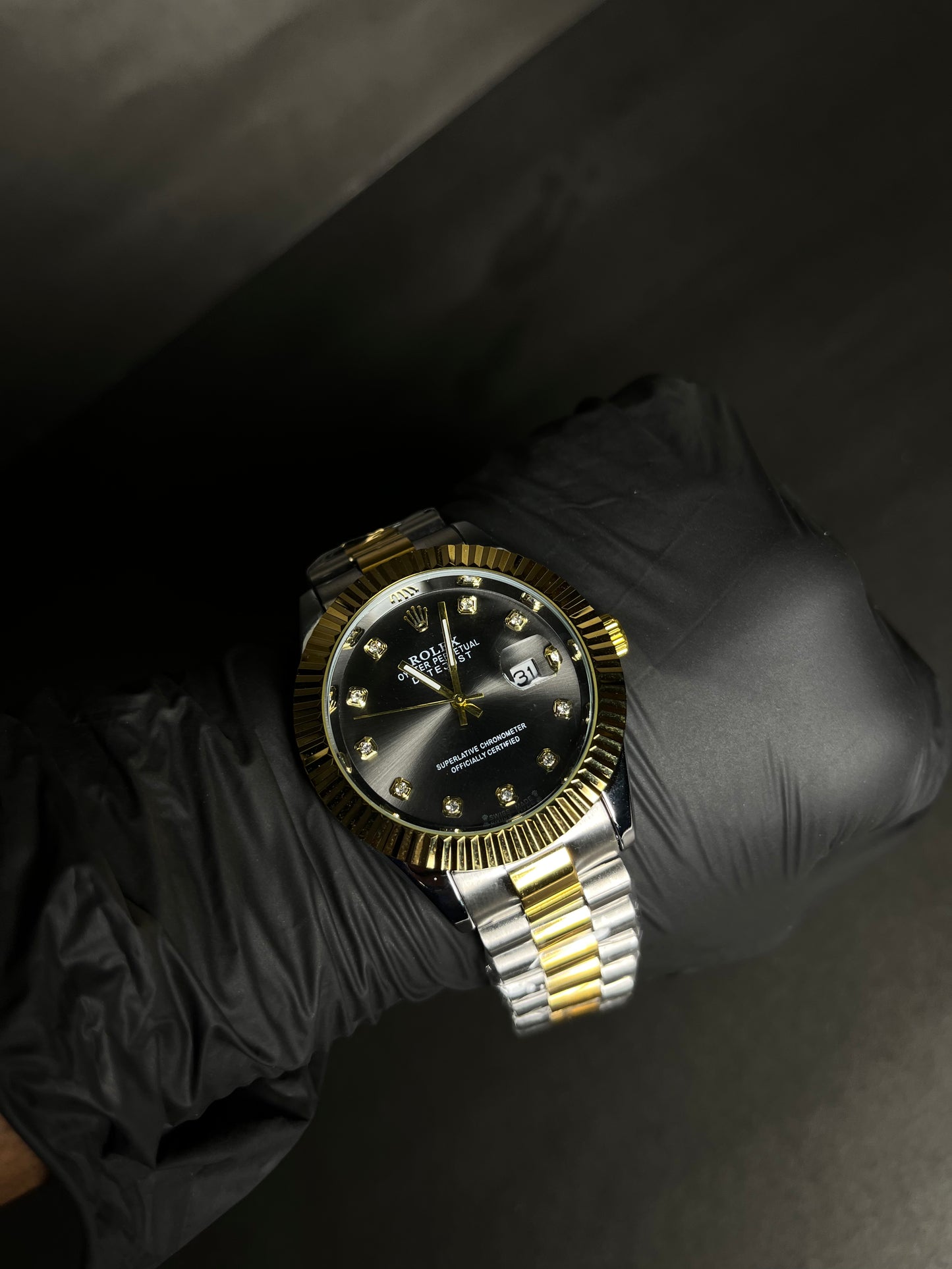 Rolex Datejust Elite – Gold & Midnight Noir Edition